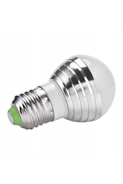 NO BRAND Bec LED E27 3W, dimabil, cu schimbare de culoare RGB, colorat, regla...