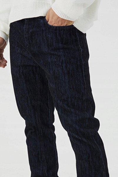 NO BRAND Blugi lungi, drepți, clasici, cu nasturi, Welur Boohooman 48