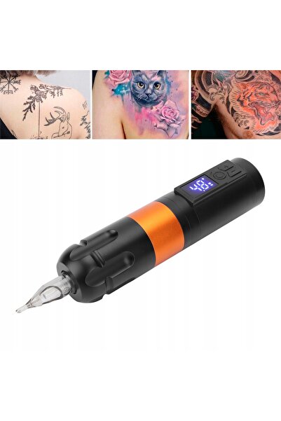 NO BRAND Mașină de tatuat fără fir cu LED