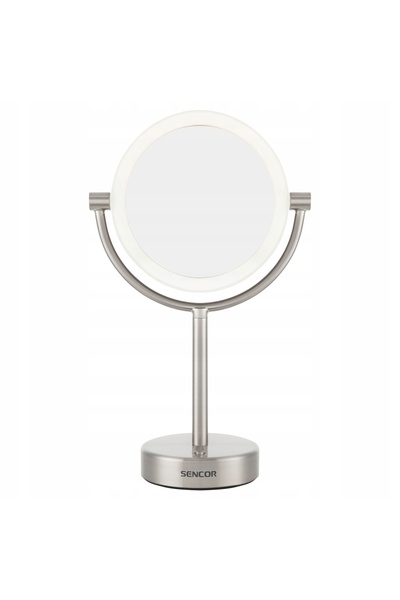 Sencor Oglindă iluminată cu LED pentru machiaj, metalică, 22x36