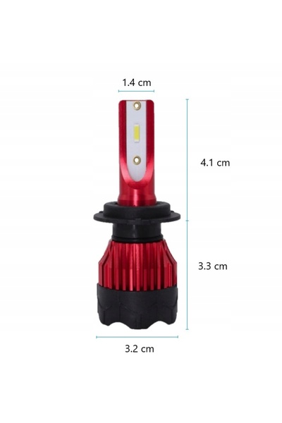 NO BRAND Becuri LED auto 12V Can Bus H7 Gt Cob + Cutie Super Putere +300%