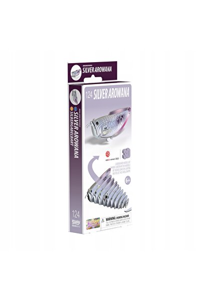 NO BRAND Puzzle 3D Ecologic Eugy Arowana Silver Fish pentru Dezvoltarea Gândi...
