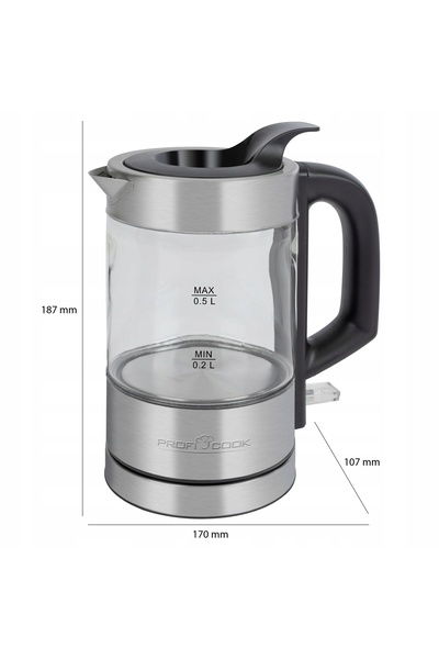 NO BRAND Fierbător electric WKS 1228 G PROFICOOK