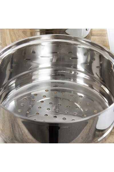 NO BRAND Set de 4 vase pentru gătit la aburi Florina Divapore 18 cm