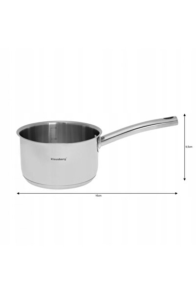 NO BRAND Set de oale din oțel inoxidabil Klausberg kb-7215, 9 piese.
