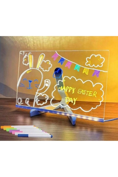 NO BRAND Tablă magică de desenat cu LED, acrilică luminoasă, XXL 30x20cm