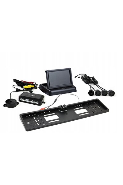AMIO Kit senzori de parcare TFT02 4.3 " cu cameră HD-402-LED, 4 senzori, negru