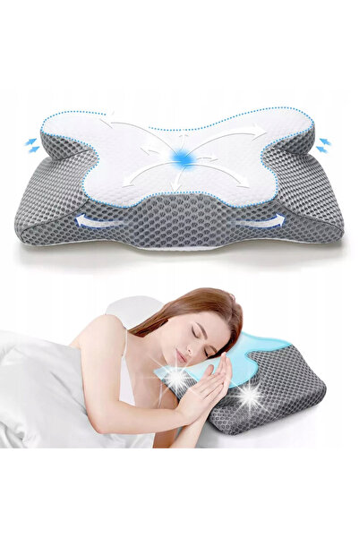 NO BRAND PERNĂ ERGONOMICĂ PENTRU GÂT, 2 ÎN 1: PERNĂ CERVICALĂ ȘI PERNĂ PENTRU...