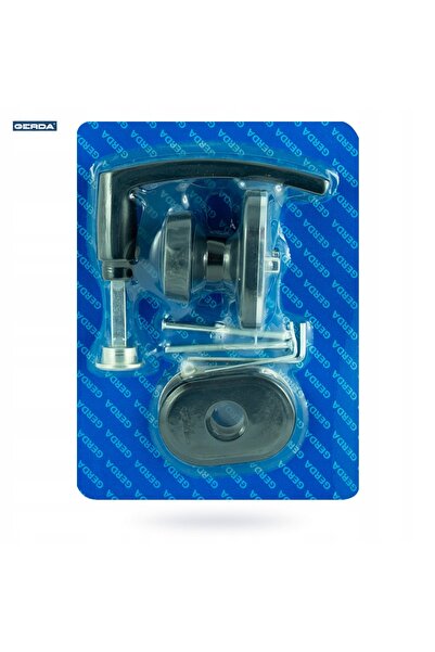 NO BRAND Mâner-buton negru anodizat pentru uși 60mm Gerda