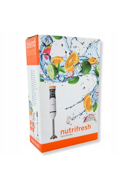 NO BRAND Nutrifresh 600W Turbo Alb Blender de mână Mixer portabil Netic Electric