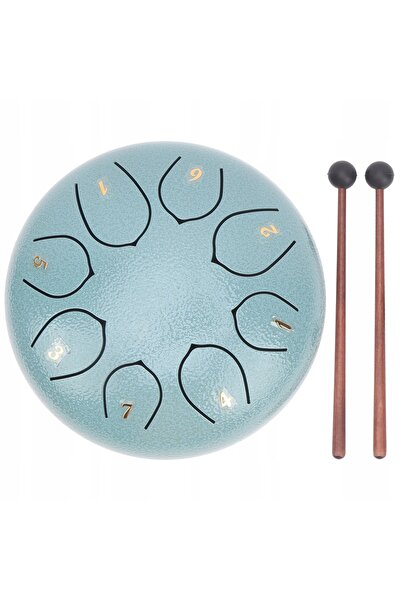 NO BRAND Tobă cu limbă de oțel Handpan 6 inci 8 tonuri + Accesorii