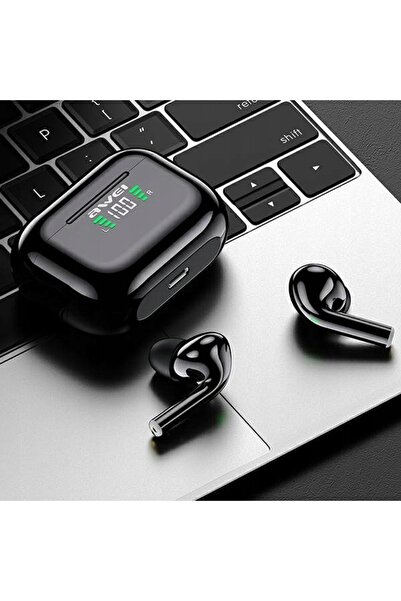 NO BRAND AWEI Bluetooth 5.1 T29P Căști TWS + Stație de andocare Negru