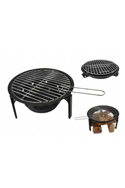NO BRAND Grătar portabil din oțel pentru camping, cu cărbuni, de 35,5 cm