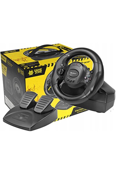 NO BRAND Tracer Rayder 4 în 1 Volan cu fir cu pedale pentru Ps4 Ps3 Xbox One Pc