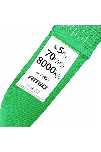 NO BRAND Coardă de tractare Chingă de tractare 8000kg 70mm 5m Cârlig + Cârlig...