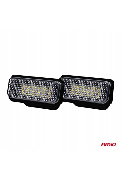NO BRAND Lampă LED pentru plăcuța de înmatriculare MERCEDES-BENZ 2 bucăți AMIO