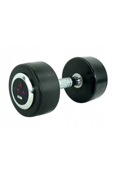 Spartan Sport Ganteră pentru antrenament, cauciucată, fixă, Spartan 15 kg