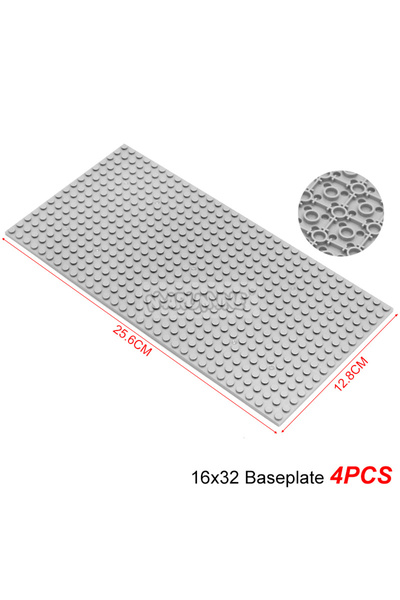 Choice 16x32 Light Grey Marumine 4PCS 16x32 Double Sided Baseplate 3857 Compa...