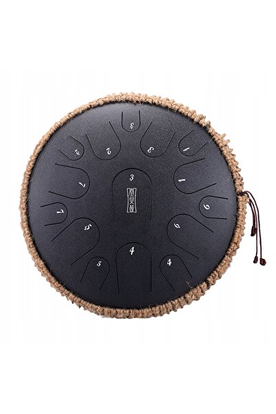 NO BRAND Hluru tb11-14-tobă cu limbă de cărbune, 11 tonuri, 14 handpan, negru