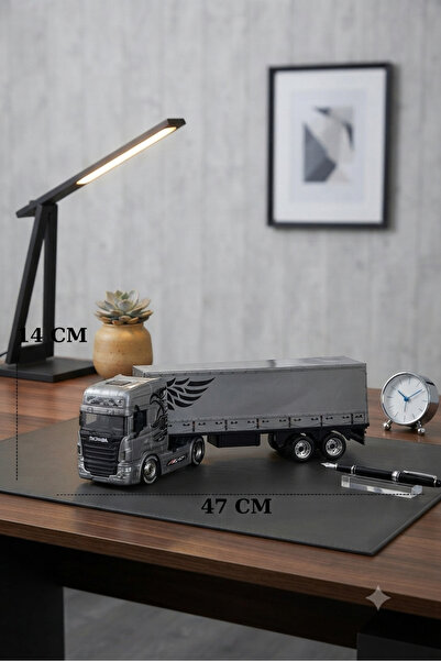 Store Büyük Boy Gri Scania Model Oyuncak Tır - 47 cm Uzunluk