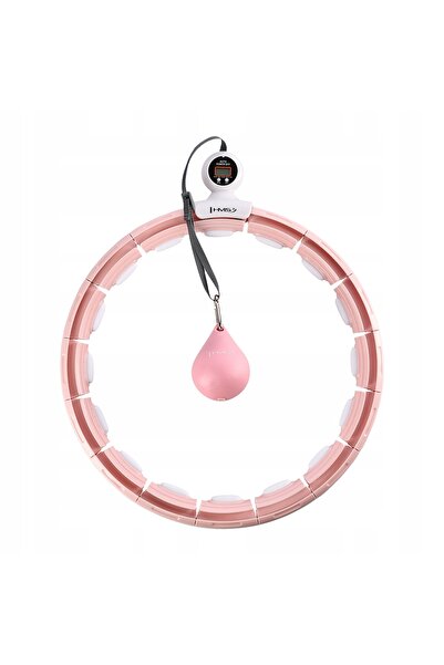 HMS HULA HOP cu greutate, original, rezistent, inteligent, pentru slăbit, roz
