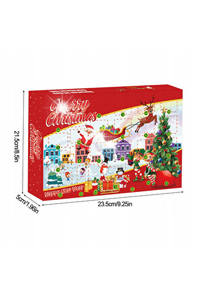 NO BRAND 16ka calendar de Advent cu puzzle-uri metalice, 24 de puzzle-uri pen...