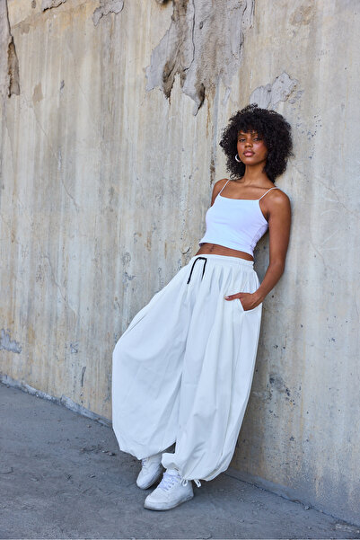 Superbluemexico Women's Street Style Loose Baggy Trousers