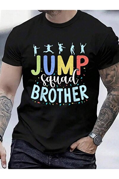 Astogria13 تي شيرت 100% قطن من Bounce Jump Squad Brother Trampoline للرجال وا...