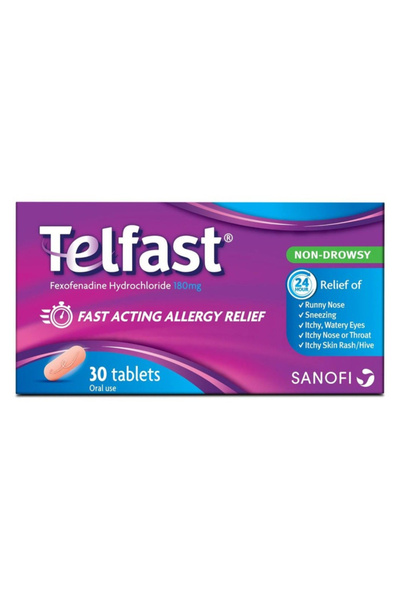 TELFAST for Allergy, 180Mg, 30 Tabs