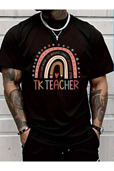 4CR تي شيرت TK Back To School Teacher من القطن بنسبة 100% للرجال والنساء، تي ...