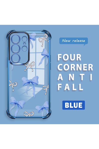 ucuc Samsung Galaxy S23 Ultra Compatible Transparent Back Four-Corner Reinfor...