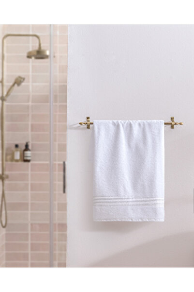 Madame Coco Noemie 100% Cotton Face Towel - White/Silver - 50X76 cm