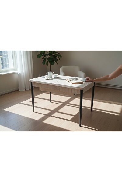 Tool AKSESUAR T-7036 AÇILIR SUNTALAM 80 X 130 6 KİŞİLİK MUTFAK MASASI