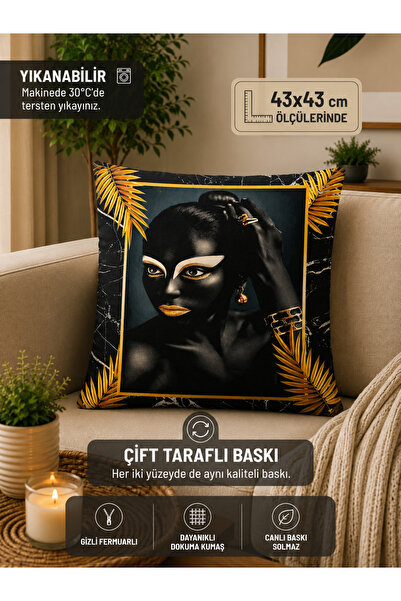 Eys Digital Printed Double Sided Cushion Cover 43X43
