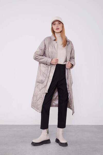 Levidor Stone Pocket Detailed Inflatable Coat