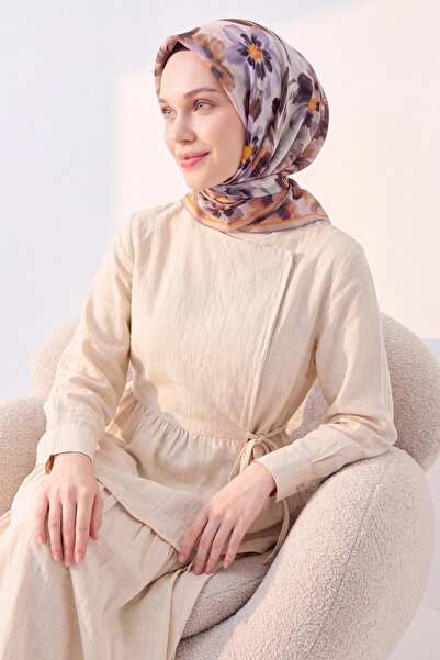 Silk Home Mekani šal Fleur Tan