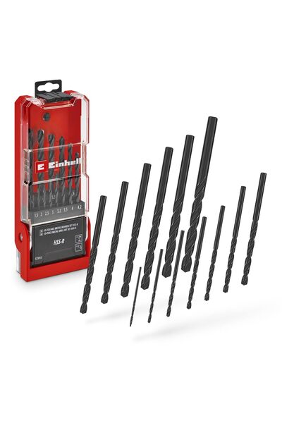 Einhell Orijinal 13 Parça HSS-R Metal Matkap Ucu Seti (HSS 4241 Çelik, Siyah ...