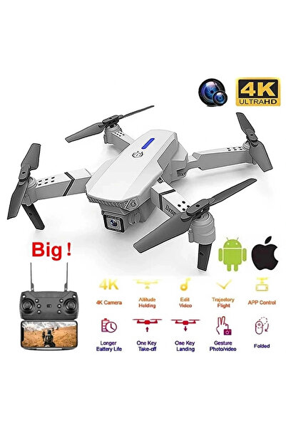 Genel Markalar Katlanabilir Çift Kameralı Wifi Bağlantılı Drone, Uzaktan Kuma...
