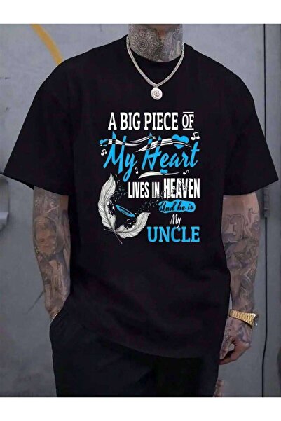 Astogria13 100% Cotton My Uncle Lives In Heaven Shirt Memorial Day Niece Neph...