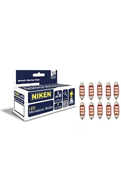 Niken 39mm Sofit LED Bagaj Tavan Plaka Aydınlatma için, 12-24V, 10 Adet