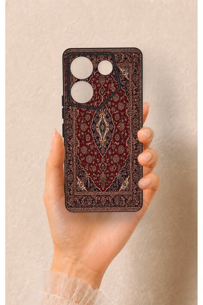 Vip Case حافظة سيليكون بنمط سجاد Acem متوافقة مع هاتف Tecno Camon 20 Pro 5G