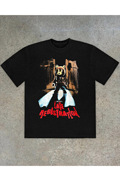 Grafftee Clothing Kanye West kasna registracija, štampana unisex majica preve...