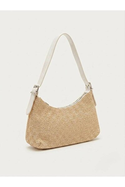 Satuna Women's Straw Shoulder and Shoulder Bag Casual Summer Bag