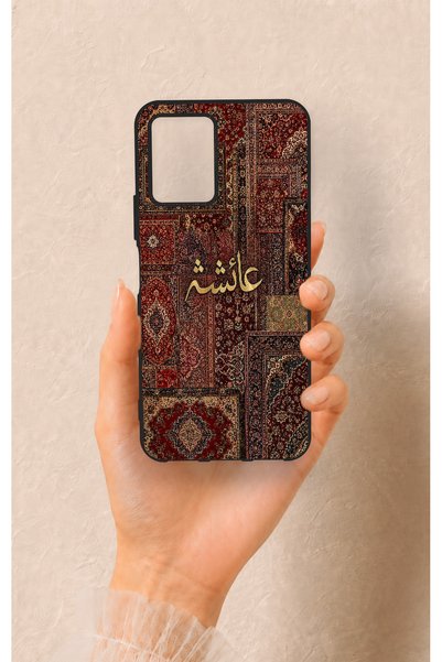 Vip Case حافظة سيليكون بنمط السجاد العتيق المتوافقة مع هاتف Vivo Y21