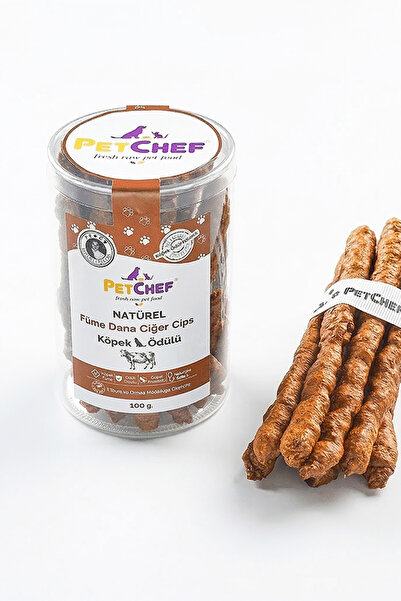 Pet Chef Füme Dana Ciğer Köpek Ödül Cips (150 Gr)