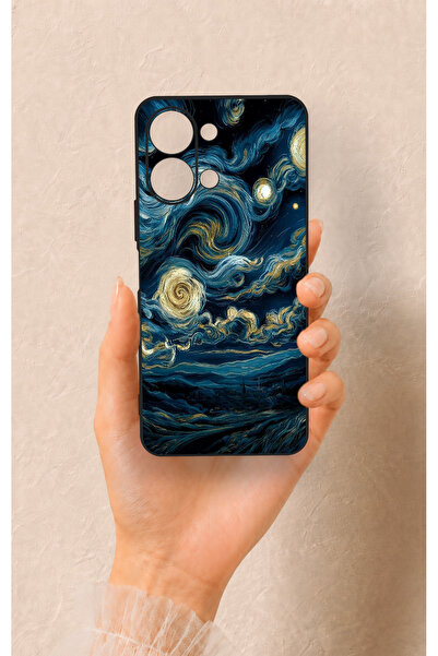 Vip Case Vivo Y05 4G Uyumlu Yıldızlı Gece Desenli Silikon Kılıf