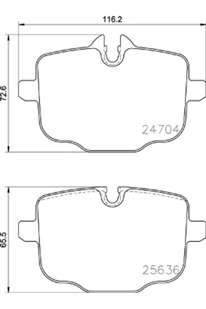 Brembo Set Placute Frana Frana Disc Alpina B7 Bmw 5/6 Gran Turismo/7 2015-2024