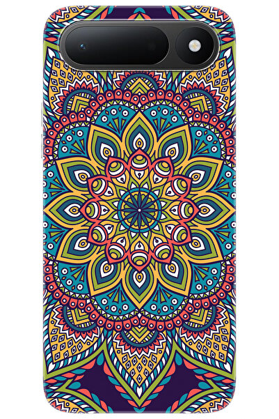 TECNO Spark 50 5G (KN8) Uyumlu Kılıf Desen Baskılı Silikon Mandala Vektör Tas...