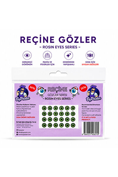By Paster REÇİNE GÖZLER SERİSİ NO 2 DEKORATİF AMAÇLI 24LÜ