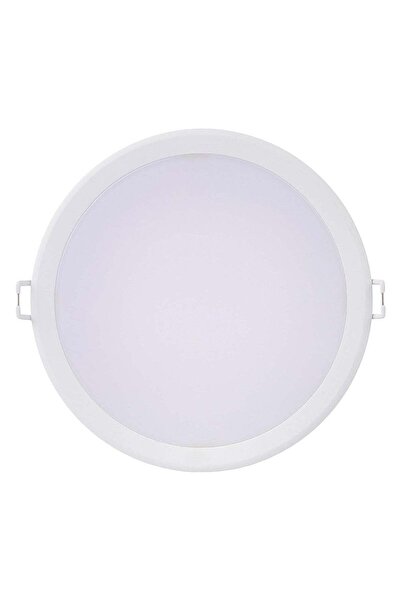 Duravel 20W LED Downlight, 165mm Diameter, Round Recessed Ceiling Light, White